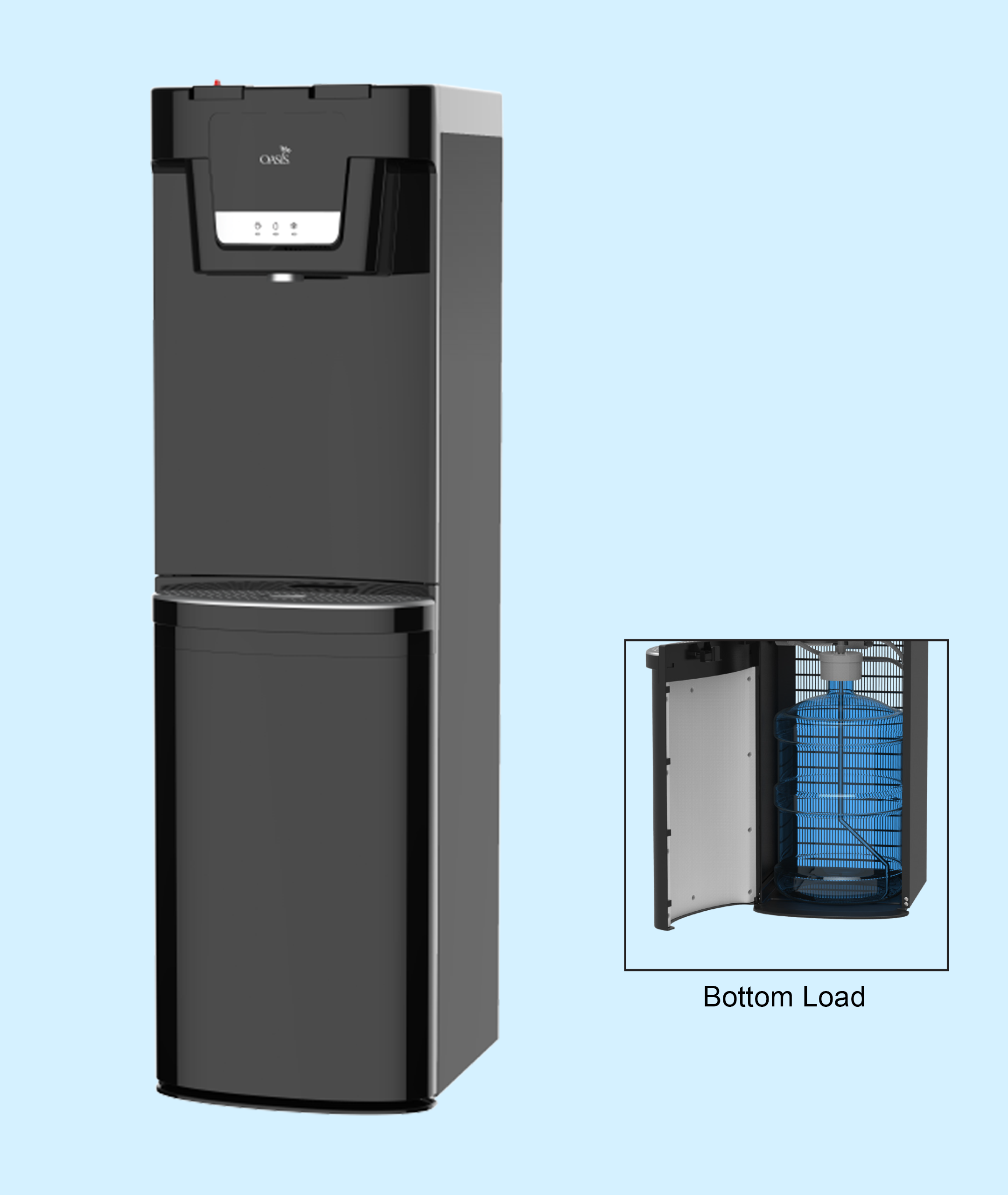 Oasis Maxxfill Flex Bottom Load Hot and Cold Water Dispenser