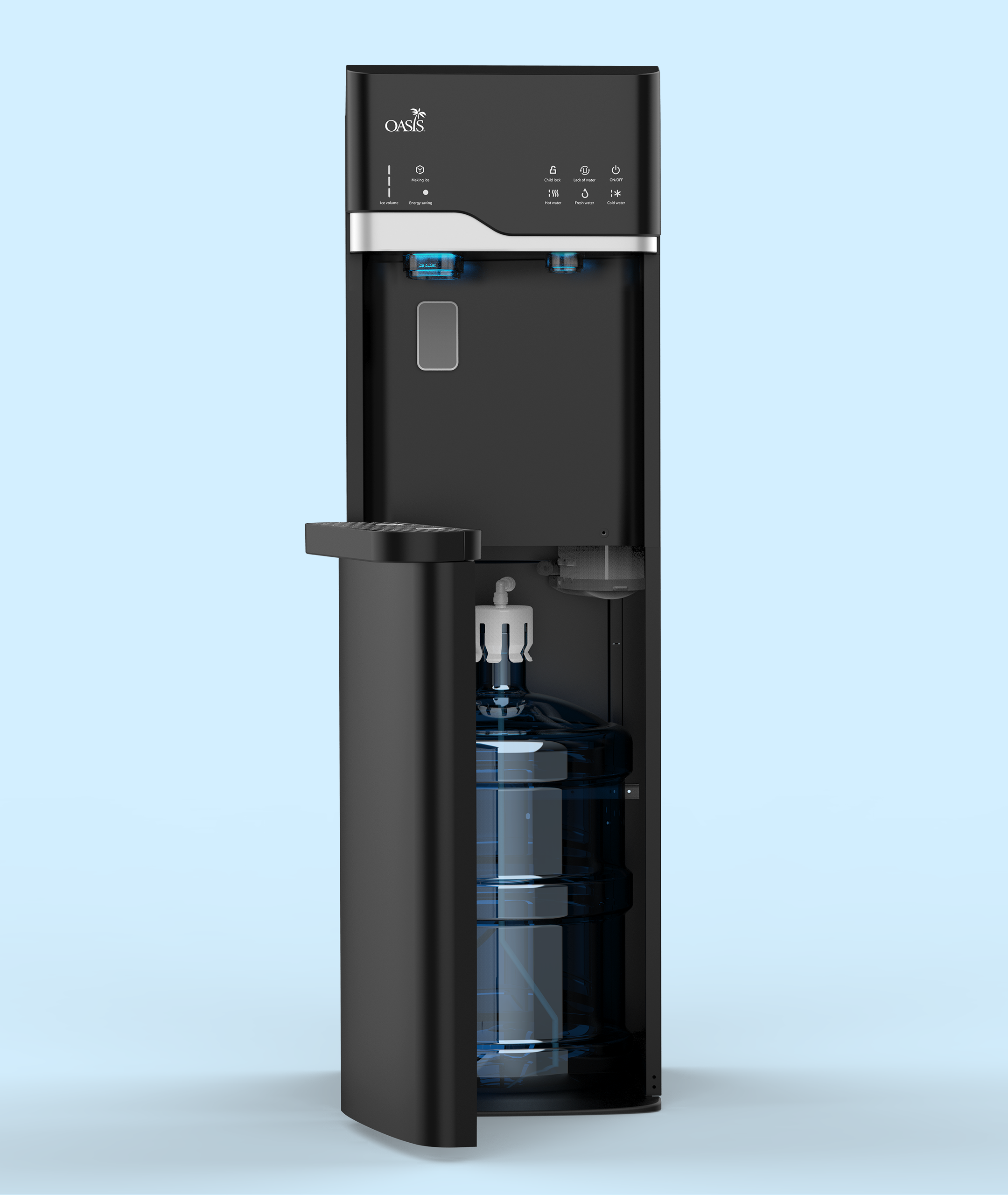 Oasis IceWave 4-in-1 Bottom Load Water Dispenser (Ice Maker/ Cold/ Ambient/ Hot)
